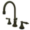 Kingston Brass KS2985AL 8 in. Widespread Bath Faucet Bronze