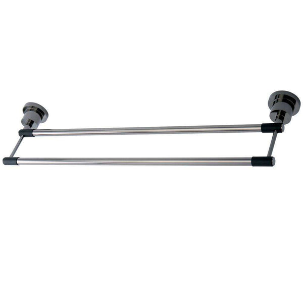 Kingston Brass BA8213BKDKL Water Onyx 24 inch Dual Towel Bar