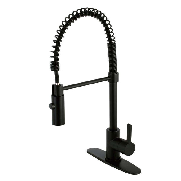 Kingston LS8770CTL Sg-Hnd Pre-Rinse Kitchen Faucet, Matte B