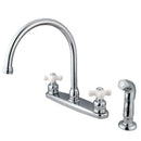 Kingston Brass KB721PXSP 8-Inch Centerset Kitchen Faucet