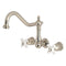 Kingston Brass KS1286PX Wall Mount Kitchen Faucet Nickel