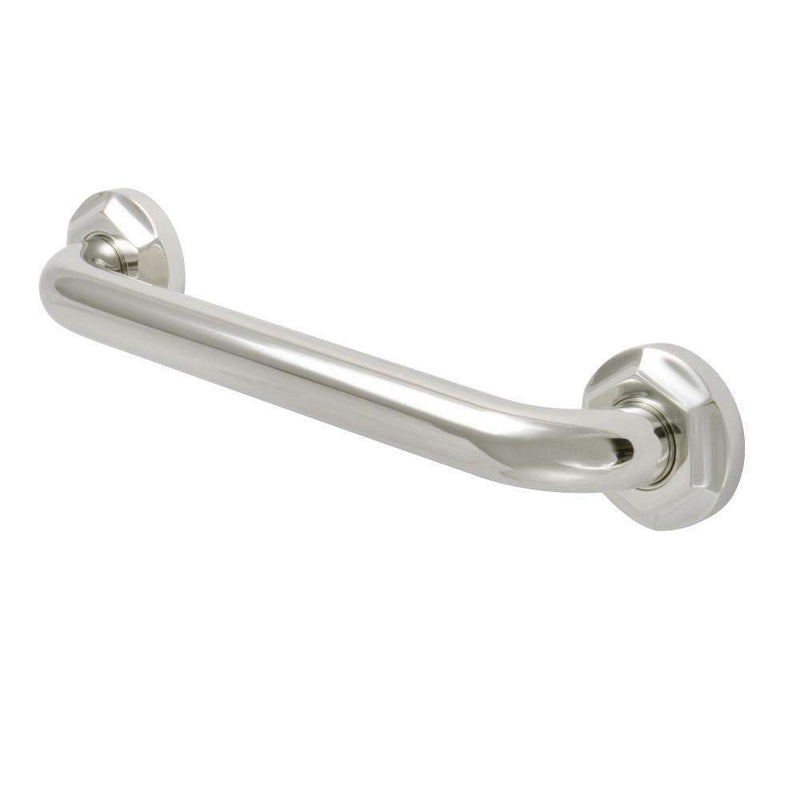 Kingston Brass DR714126 12" Decorative Grab Bar Nickel