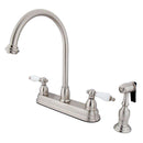 Kingston Brass KB3758PLBS Centerset Kitchen Faucet