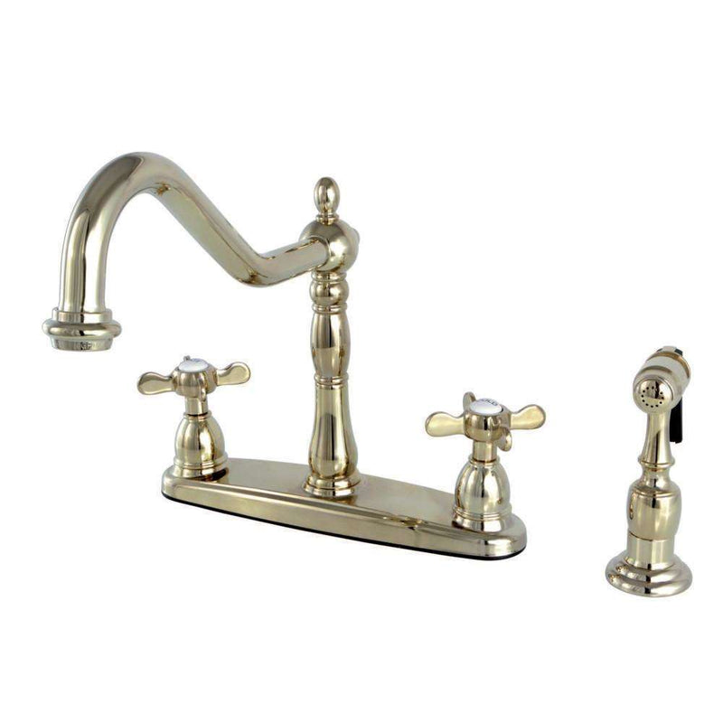 Kingston Brass KB1752BEXBS Centerset Kitchen Faucet Brass