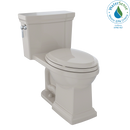 TOTO Promenade II 1G One-Piece Elongated 1.0 GPF Universal Height Toilet with CeFiONtect, Bone MS814224CUFG