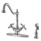 Kingston KS1238AXBS Heritage Deck Mount Kitchen Faucet W/