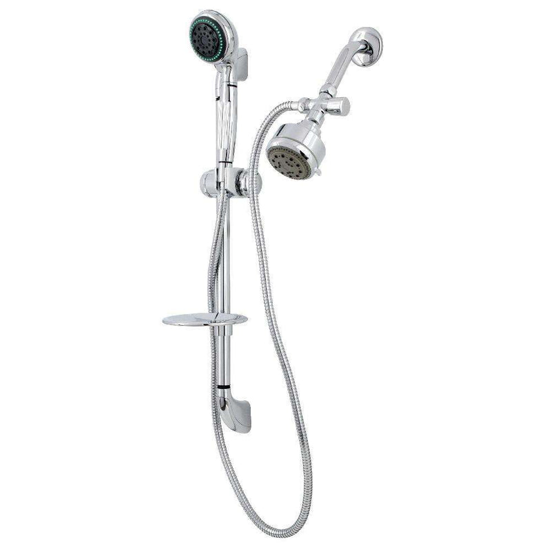 Kingston Brass KSK2521SG1 Shower Combo, Polished Chrome