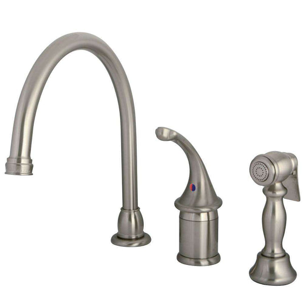 Kingston Brass KB3818GLBS Widespread Kitchen Faucet