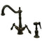 Kingston Brass KS1235ALBS 8-Inch Kitchen Faucet Bronze