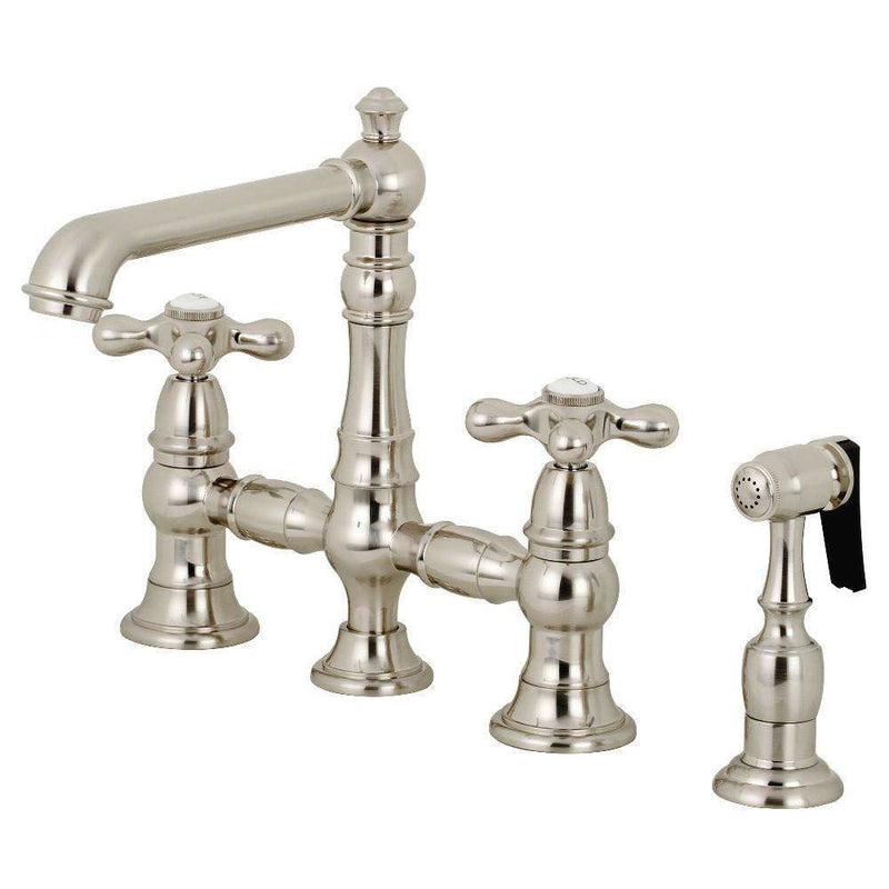 Kingston KS7278AXBS English Country 8" Bridge Kitchen Faucet