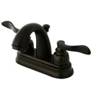 Kingston Brass KB8615NFL 4 in. Centerset Bath Faucet Bronze