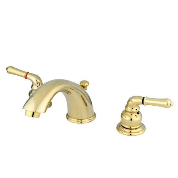 Kingston Brass GKB962 Widespread Bath Faucet, Polished Brass