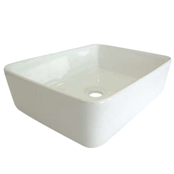 Kingston Brass EV5102 Vessel Sink, White